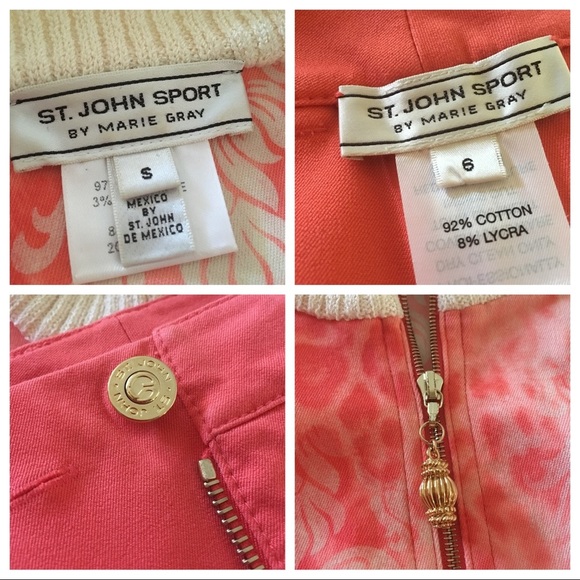 St. John Sport Set Jacket/Pants Size 6. - Picture 7 of 8